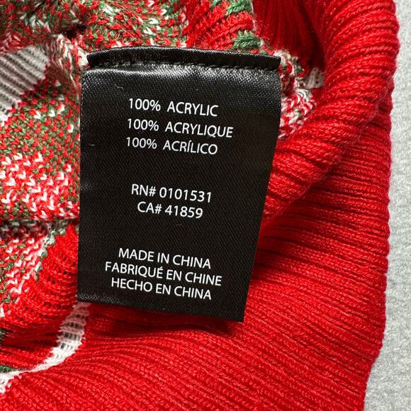 Cheech and Chong Sweater Mens Medium Green Red Holiday Ugly Christmas Festive - Picture 8 of 12
